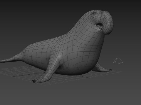 Sea Elephant Seal - 8K 3d animated 3D-Modell