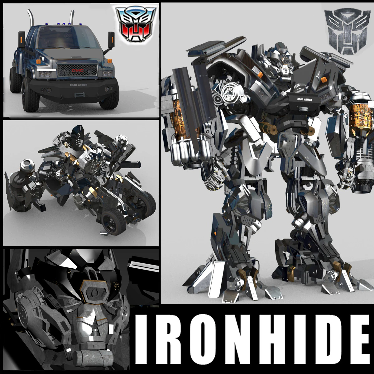 Ironhide Lives On 3D Model .c4d .max .obj .3ds .fbx .stl .blend 