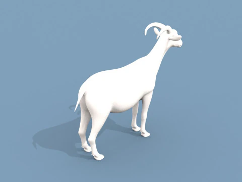 염소 모양 3D 모델