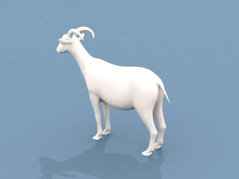 염소 모양 3D 모델