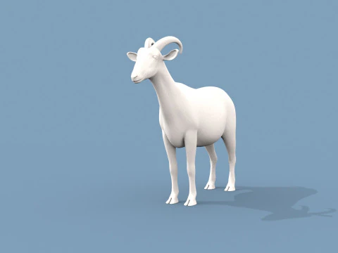 염소 모양 3D 모델