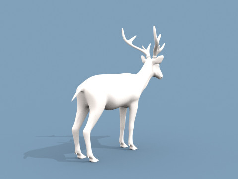 Deer Shape 3D मॉडल
