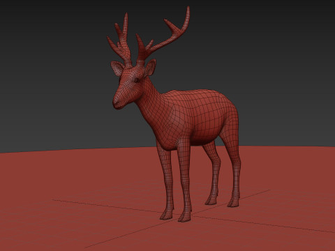 Deer Shape 3D मॉडल