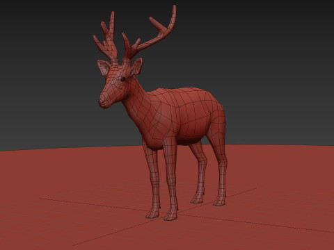 Deer Shape 3D मॉडल