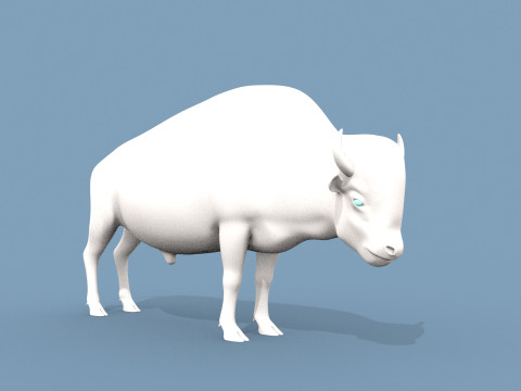Bison Shape Modelo 3D