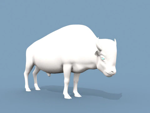 Forma di bisonte Modello 3D