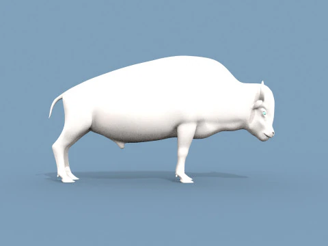 Forma di bisonte Modello 3D