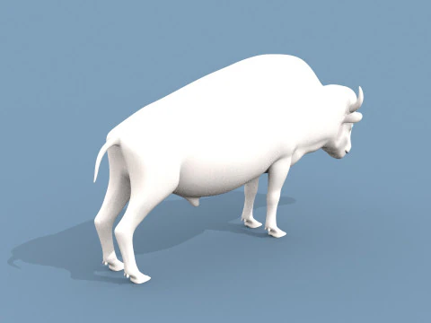 Forma di bisonte Modello 3D