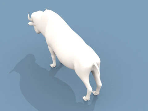 Forma di bisonte Modello 3D