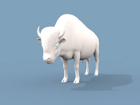 Forma di bisonte Modello 3D