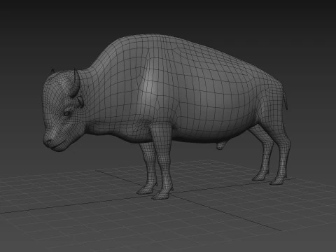 Forma di bisonte Modello 3D