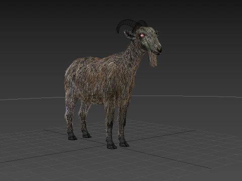 Top Goat 8K - 3d animated 3D Model