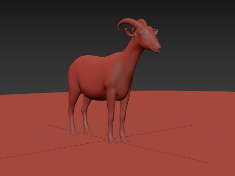 Top Goat 8K - 3d animated Modelo 3D