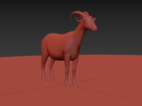 Top Goat 8K - 3d animated 3D Model
