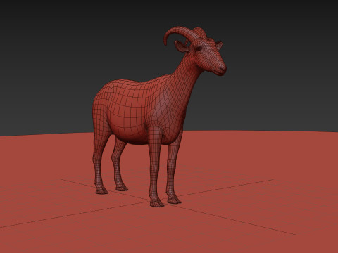 Top Goat 8K - 3d animated Modelo 3D