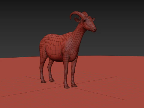 Top Goat 8K - 3d animated 3D Model
