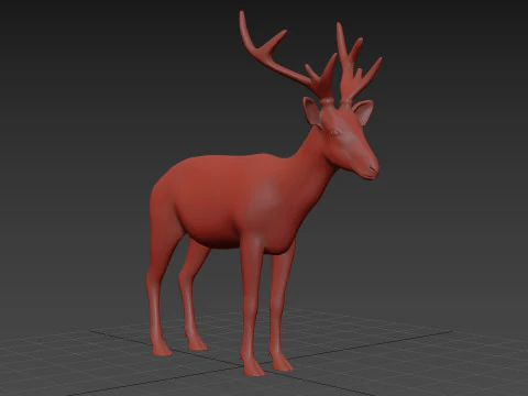 Pro Deer 8K - animado em 3D Modelo 3D