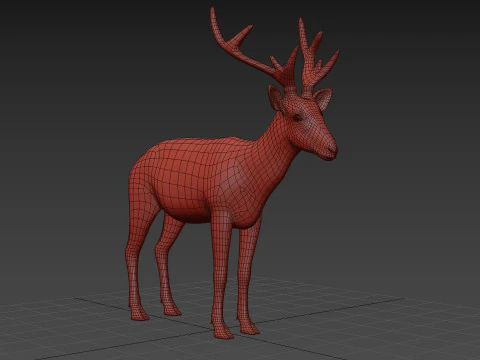Pro Deer 8K - animado em 3D Modelo 3D