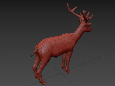 Pro Deer 8K - animado em 3D Modelo 3D