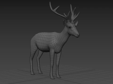 Pro Deer 8K - animado em 3D Modelo 3D