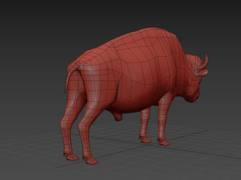 Pro Bison 8K - animazione 3D Modello 3D