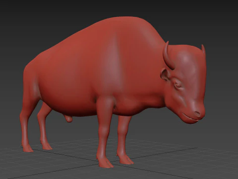 Pro Bison 8K - animazione 3D Modello 3D