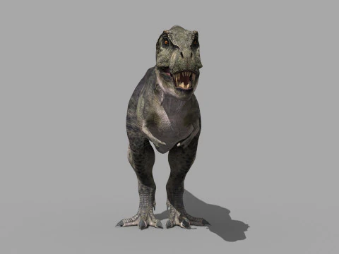 Preciso T Rex 8K - totalmente animado Modelo 3D