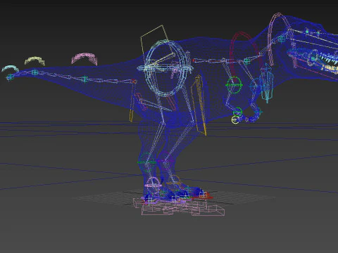 Preciso T Rex 8K - totalmente animado Modelo 3D