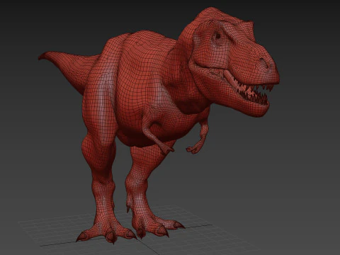 Preciso T Rex 8K - totalmente animado Modelo 3D