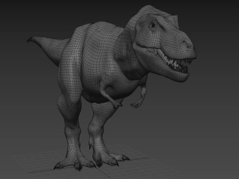 Preciso T Rex 8K - totalmente animado Modelo 3D