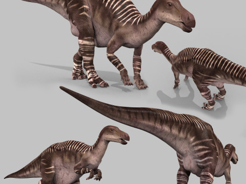 Iguanodon Lives 8K - 3d animated model 3D Модель