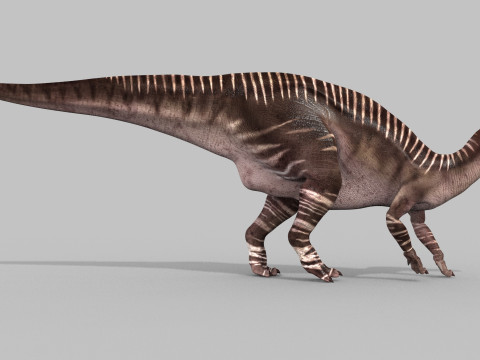 Iguanodon Lives 8K - 3d animated model 3Dモデル