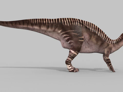 Iguanodon Lives 8K - 3d animated model 3D Model