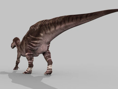 Iguanodon Lives 8K - 3d animated model 3D Model
