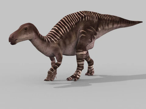 Iguanodon Lives 8K - 3d animated model 3D Model