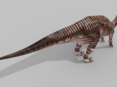 Iguanodon Lives 8K - 3d animated model 3D Model
