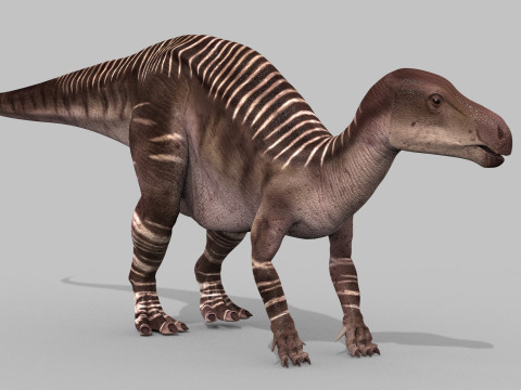 Iguanodon Lives 8K - 3d animated model 3Dモデル