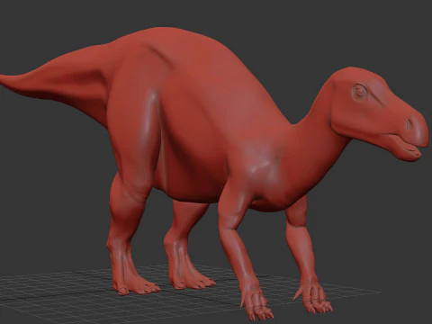 Iguanodon Lives 8K - 3d animated model 3D Model