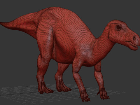 Iguanodon Lives 8K - 3d animated model 3Dモデル
