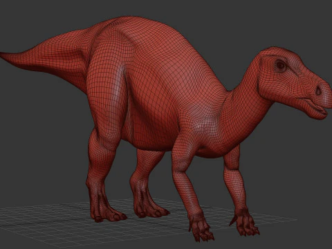 Iguanodon Lives 8K - 3d animated model 3D Model