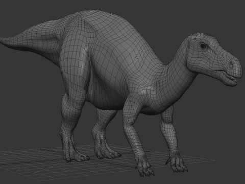 Iguanodon Lives 8K - 3d animated model 3D Model