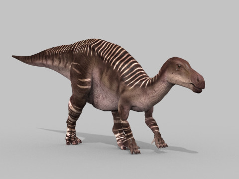 Iguanodon Lives 8K - 3d animated model 3Dモデル