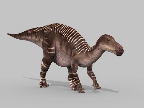 Iguanodon Lives 8K - 3d animated model 3D Model