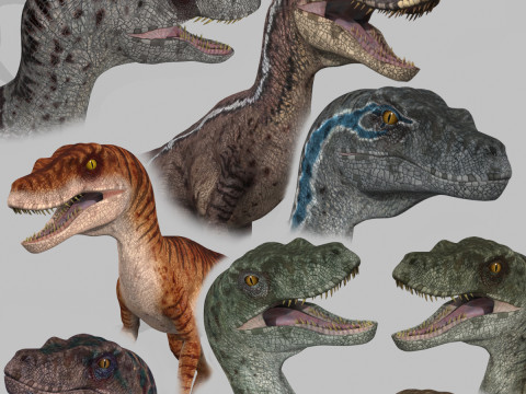 Colossal Dinosaur Pack 8K - fully animated 3D Model