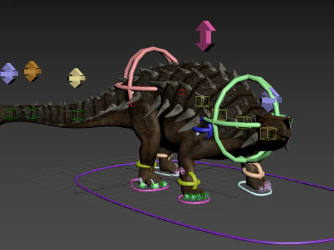 Colossal Dinosaur Pack 8K - completamente animato Modello 3D