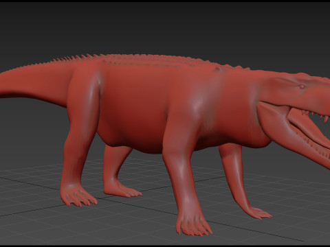 Postosuchus Barinasuchus Fasolasuchus HD - 3d animated 3D 模型