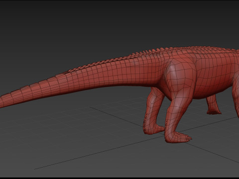 Postosuchus Barinasuchus Fasolasuchus HD - 3d animated 3D 模型