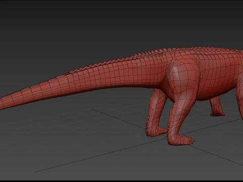 Postosuchus Barinasuchus Fasolasuchus HD - animato in 3D Modello 3D