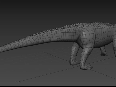 Postosuchus Barinasuchus Fasolasuchus HD - animato in 3D Modello 3D