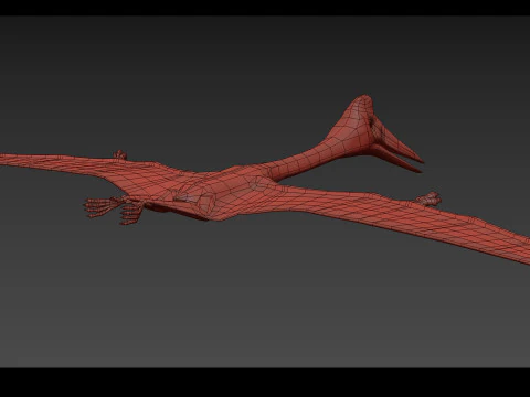 Quetzalcoatlus HD - 3d animated model 3D Model